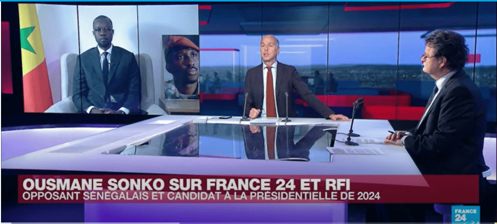 Ousmane Sonko sur France 24 et Rfi : «Nous n’avons rien contre la France »