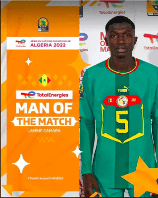 CHAN 2022 – Lamine Camara désigné Homme du match Côte d’Ivoire v Sénégal (0-1) !