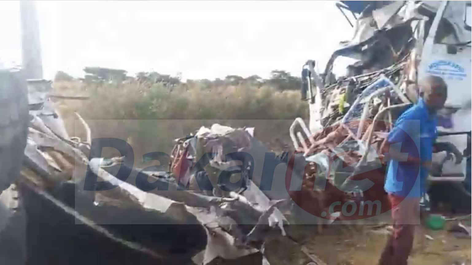 Vidéo: Voici les premières images de l'accident m£urtrier à Sakal