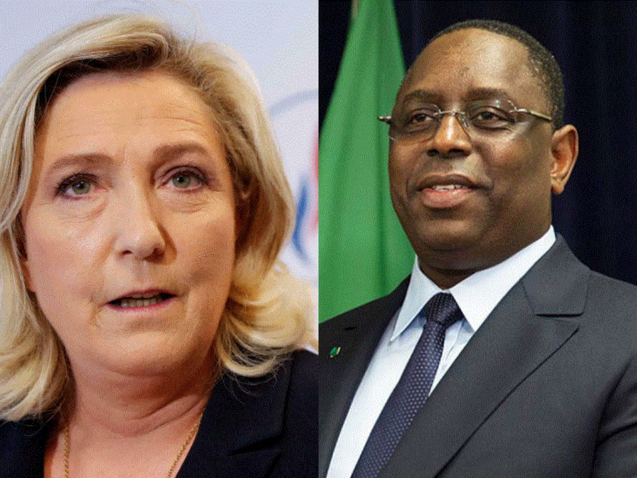 Marine Le Pen : "Macky Sall est attaché à la souveraineté du Sénégal"
