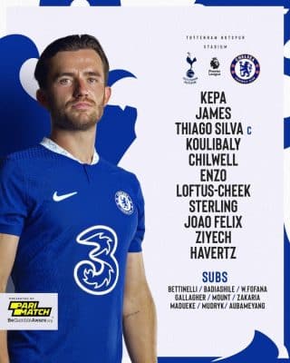 Tottenham – Chelsea : Kalidou Koulibaly titulaire .