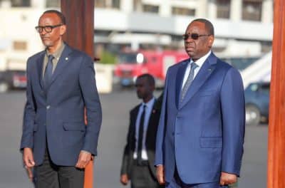 Le président Rwandais Paul Kagamé est à Dakar