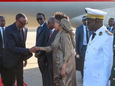 Le président Rwandais Paul Kagamé est à Dakar
