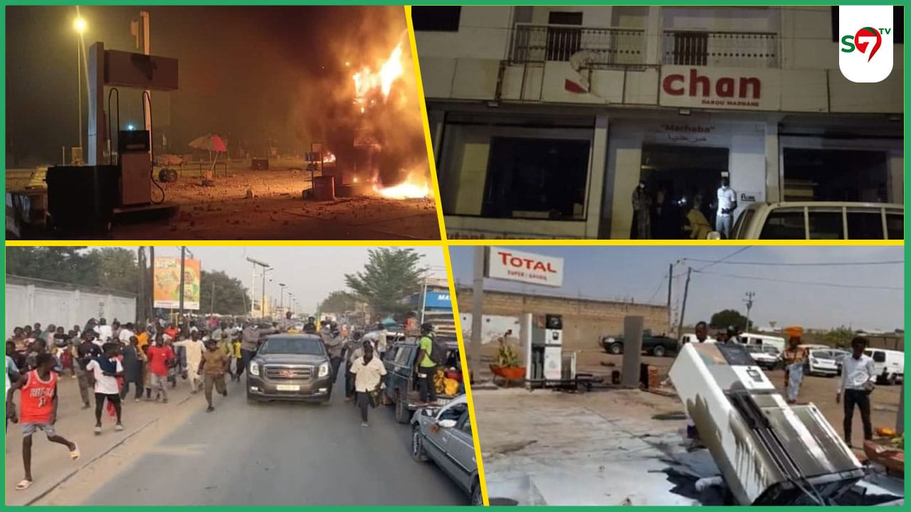 (Vidéo) Tout ce qu'il faut savoir sur les dégât causés par les heuts survenus à Mbacké & Touba (stations...)
