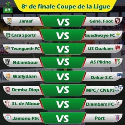 Coupe de la ligue : les chocs alléchant Casa sports vs GFC, Jaaraf vs GF .