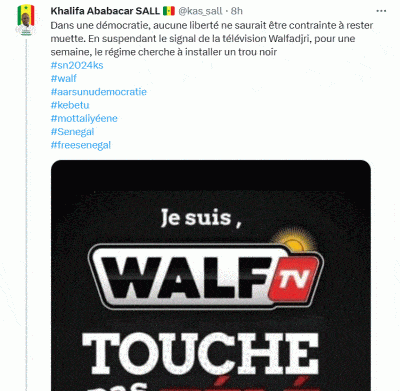 Walf censurée: "Le régime cherche à installer un trou noir" (Khalifa Sall)