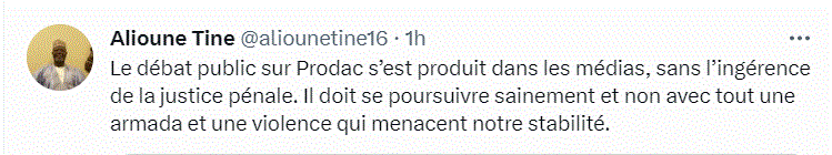 Sonko vs Mbaye Mbaye : "Le face à face devait avoir lieu dans un bon plateau de télévision..." (Alioune Tine)