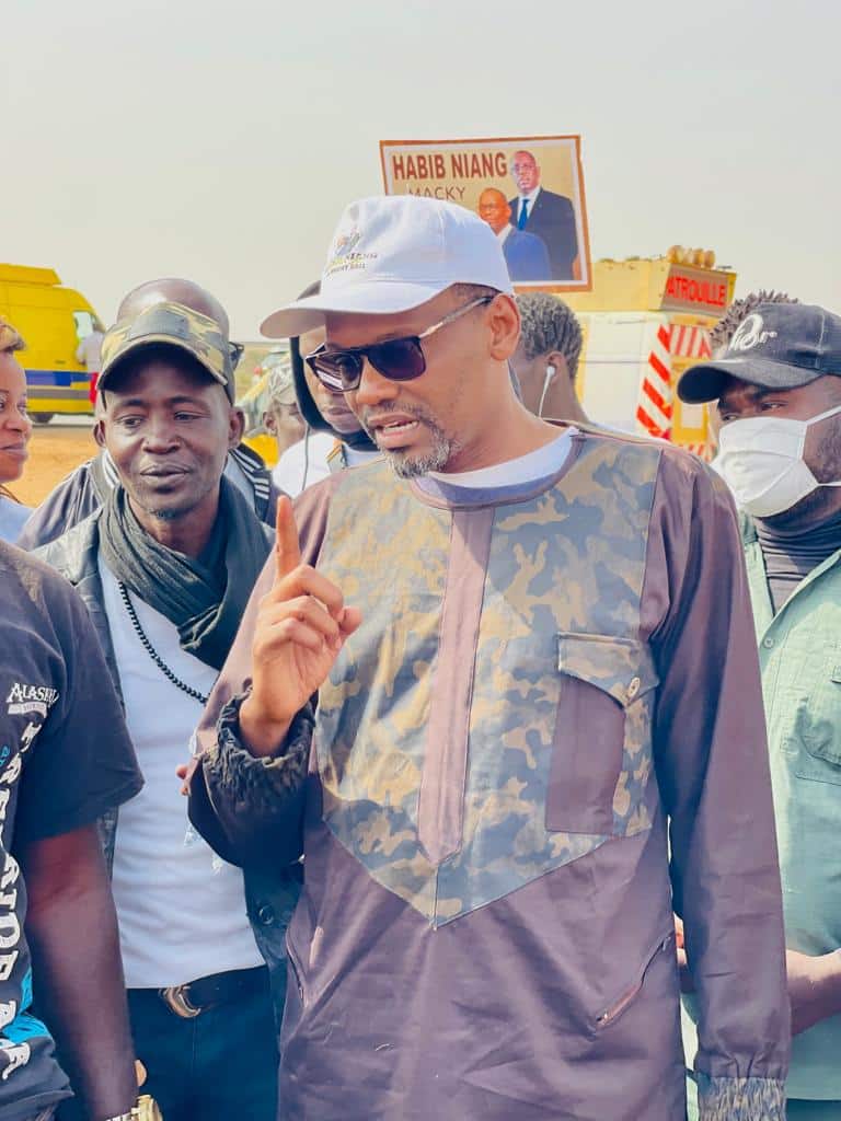 Thies : Les premières images de Habib Niang et ses militants pour l'accueil du Président Macky Sall