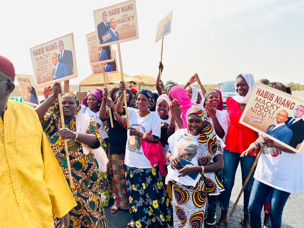 Thies : Les premières images de Habib Niang et ses militants pour l'accueil du Président Macky Sall