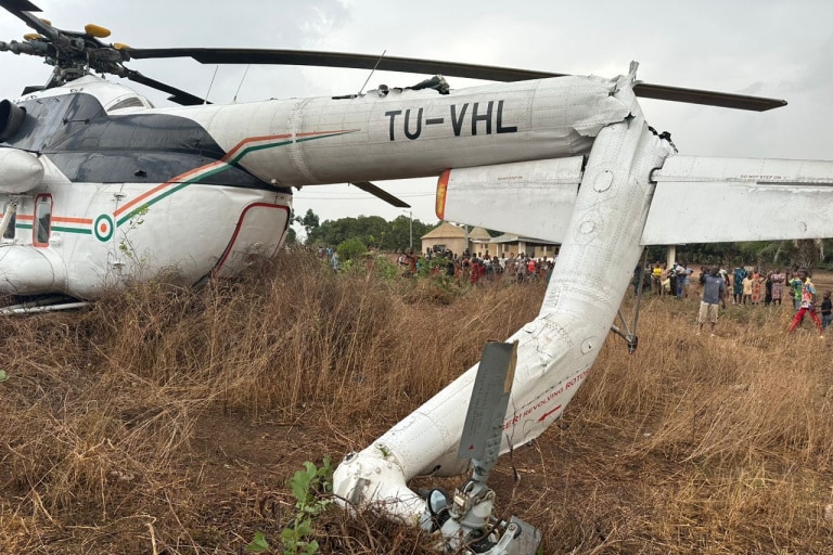 Côte d'Ivoire : l'hélicoptère transportant le pdt de l'Assemblée et un ministre fait un crash