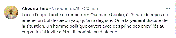 "Ceebu Yap" dégusté chez Sonko : Madiambal rend le "coup" à Alioune Tine !