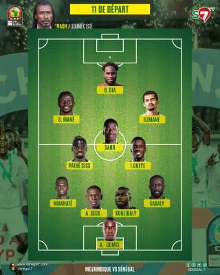 Qualification Can 2023: La composition officielle des Lions contre le Mozambique