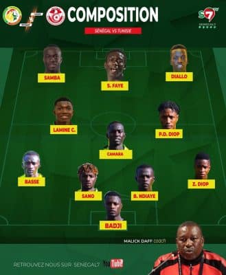 Sénégal vs Tunisie : Un seul changement dans le onze de départ .
