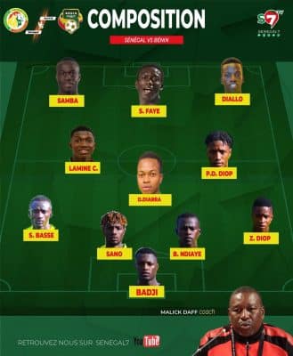Sénégal vs Benin : Deux changements dans le onze de départ