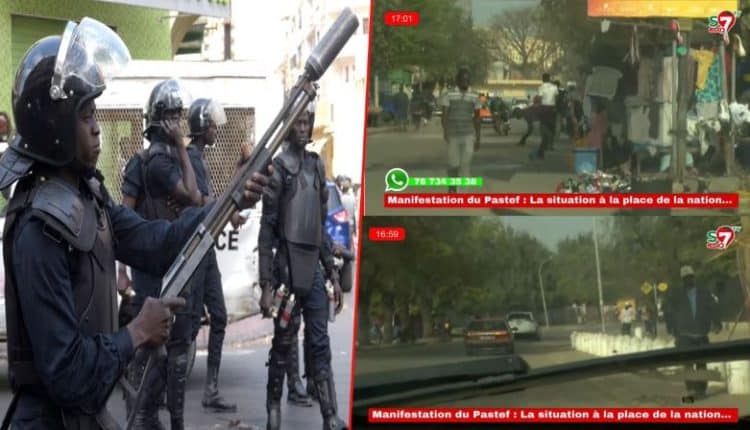 Vidéo-Place de la nation : Les forces de l'ordre règnent en maître