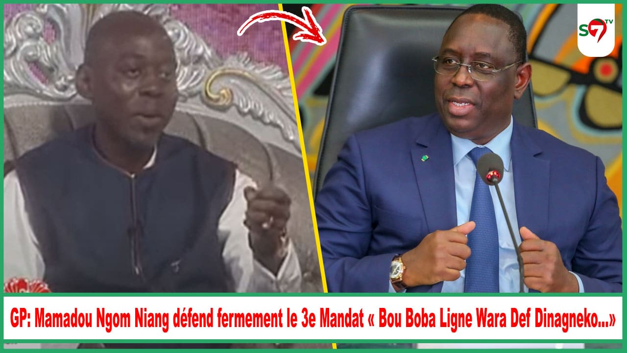 (Vidéo) GP: Mamadou Ngom Niang défend fermement le 3e Mandat « Bou Boba Ligne Wara Def Dinagneko...»