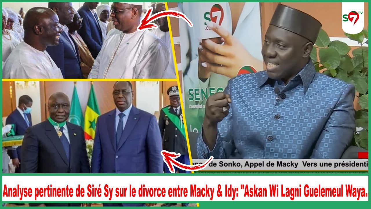 (Vidéo) Analyse pertinente de Siré Sy sur le divorce entre Macky & Idy: "Askan Wi Lagni Guelemeul Waya..."