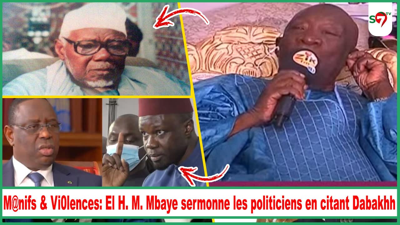 (Vidéo) M@nifs & Vi0lences: El Hadj Mansour Mbaye sermonne les politiciens en citant S Abdoul Aziz Sy Dabakh