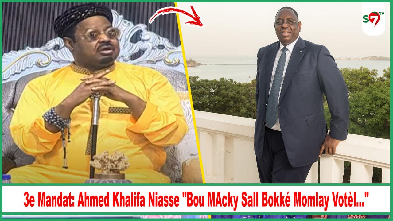 (Vidéo) 3e Mandat: Ahmed Khalifa Niasse "Bou Macky Sall Bokké Momlay Votèl..."