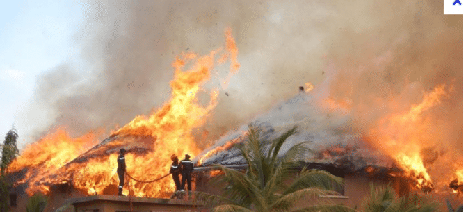 Incendie à Bantaco : Plus de 200 cases partent en fumée