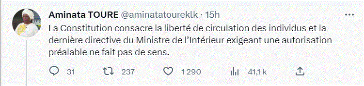 Caravane de Sonko Stoppée : Mimi Touré dénonce la "dernière" directive d'Antoine Diome