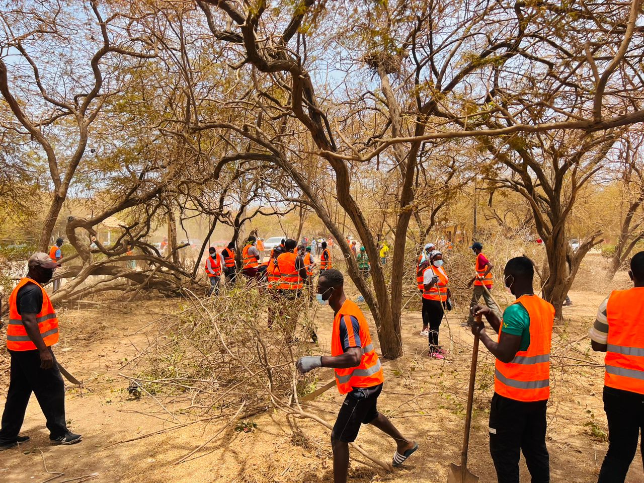 (Photos) Cleaning Saison 02: Abdou Karim Sall prépare le terrain pour les jeunes marcheurs en direction de Popenguine.
