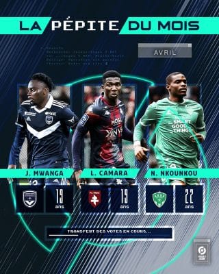 Ligue 2: Lamine Camara, nominé pour le titre du meilleur espoir du mois d’Avril