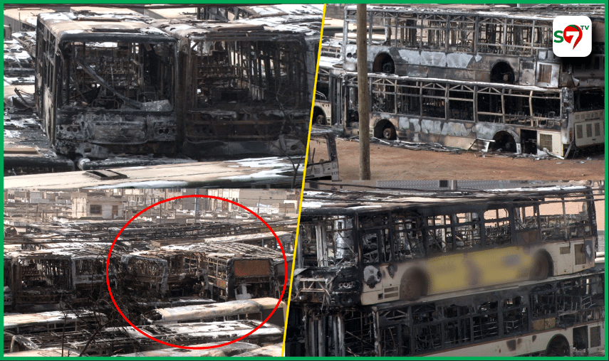 Keur Massar : Au moins 7 personnes arrêtées dans l'affaire des bus DDD brûlés