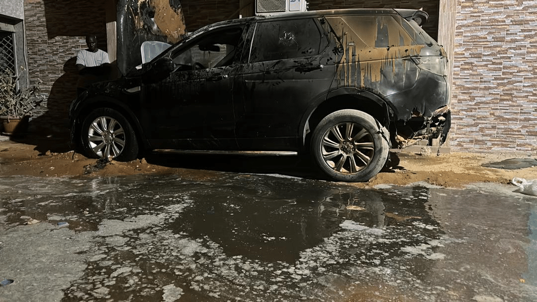 Sacré-Cœur : Le véhicule du ministre Zator Mbaye incendié
