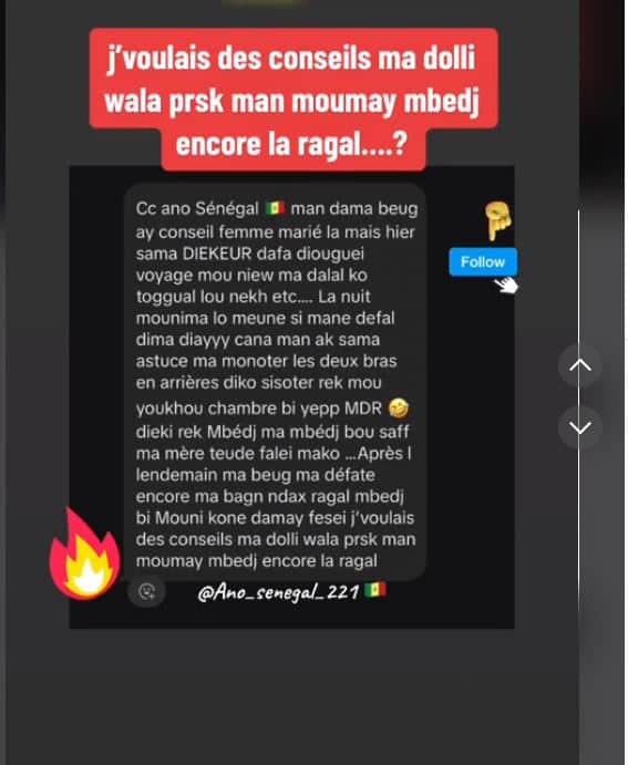 « Sama jeukeur mo diougué USA niouy def r@pp0rt rek mou… », cette fille ne comprend toujours pas