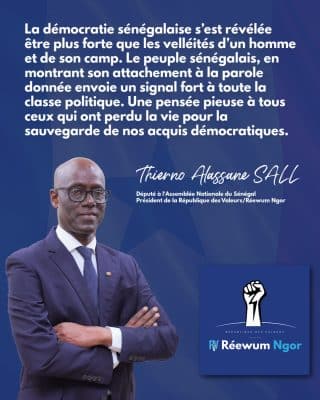 Sortie de Macky : "Le peuple sénégalais envoie un signal fort à toute la classe politique", (Thierno Alassane Sall)