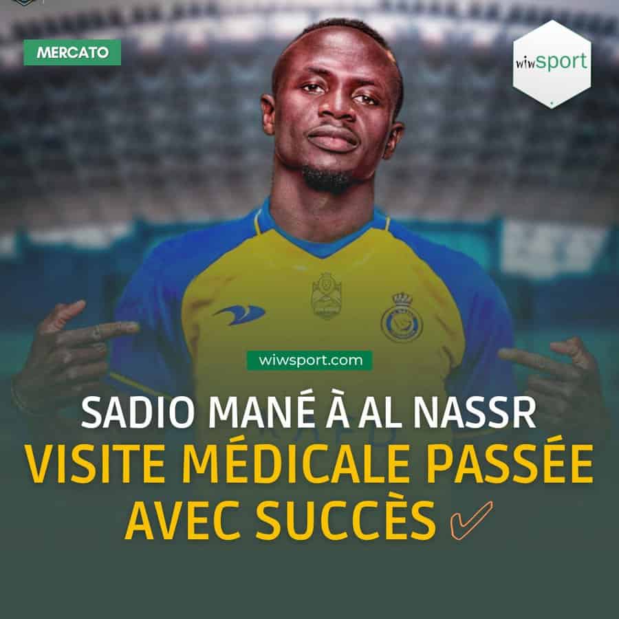 Mercato – Sadio Mané à Al Nassr : Visite médicale passée avec succès !