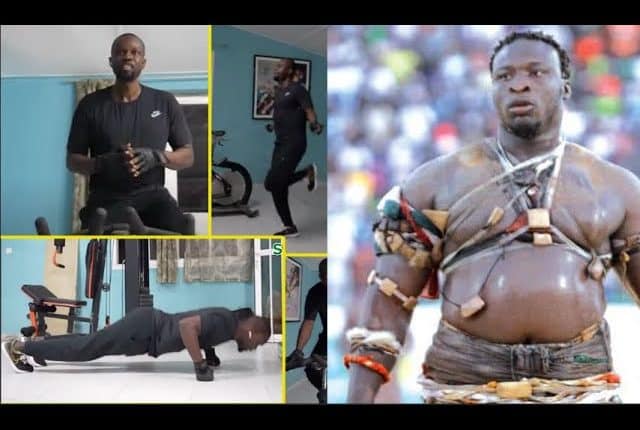Vidéo-Confiné à son domicile : Ousmane Sonko étale sa forme et réclame un combat contre Ama Baldé