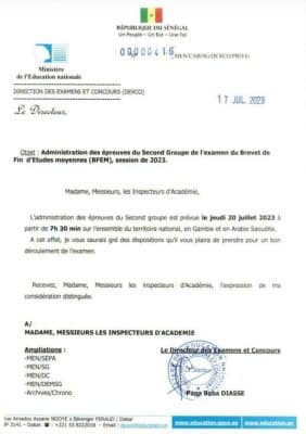 BFEM 2023 : les épreuves du second tour démarrent ce jeudi 20 juillet