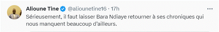 "Nostalgique" des chroniques : Alioune Tine réclame la libération de Cheikh Bara Ndiaye