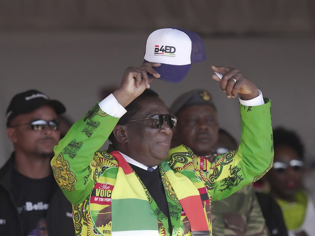 Zimbabwe : Le président Emmerson Mnangagwa réélu pour un second mandat