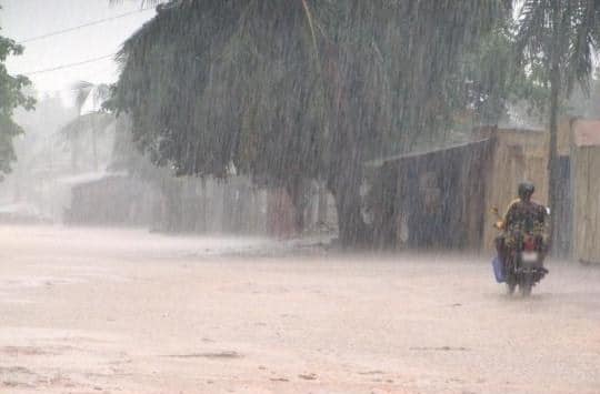 Anacim : Des activités pluvio-orageuses prévues au Sud, risques de débordements vers le Centre-Ouest