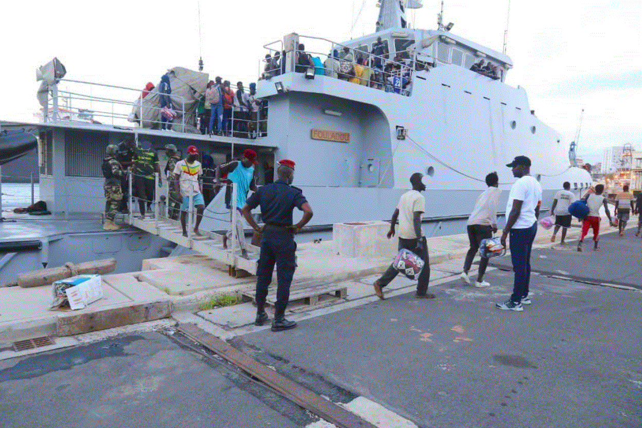 Emigration clandestine : Quelque 184 candidats conduits à la Base navale Amiral Faye Gassama (Marine)