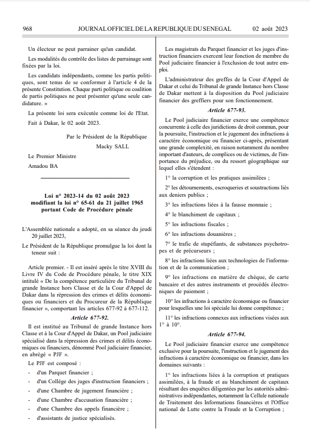 Officiel: Khalifa Sall et Karim Wade peuvent être candidat aux prochains élections présidentielles (Document)