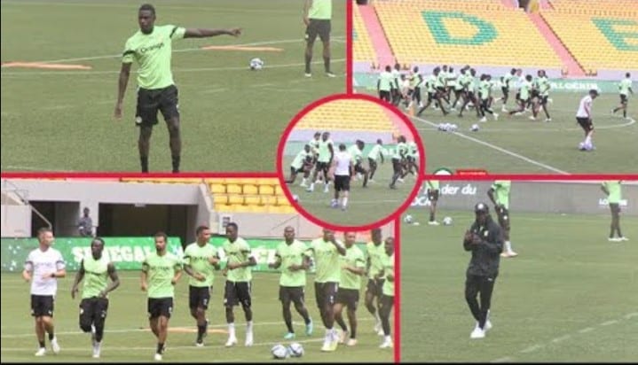(Vidéo) Sénégal vs Algerie : Les lions se sont entraînés sous la pluie