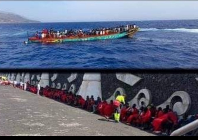 Émigration clandestine : Trois pirogues avec à bord 241 migrants sénégalais accostent en Espagne