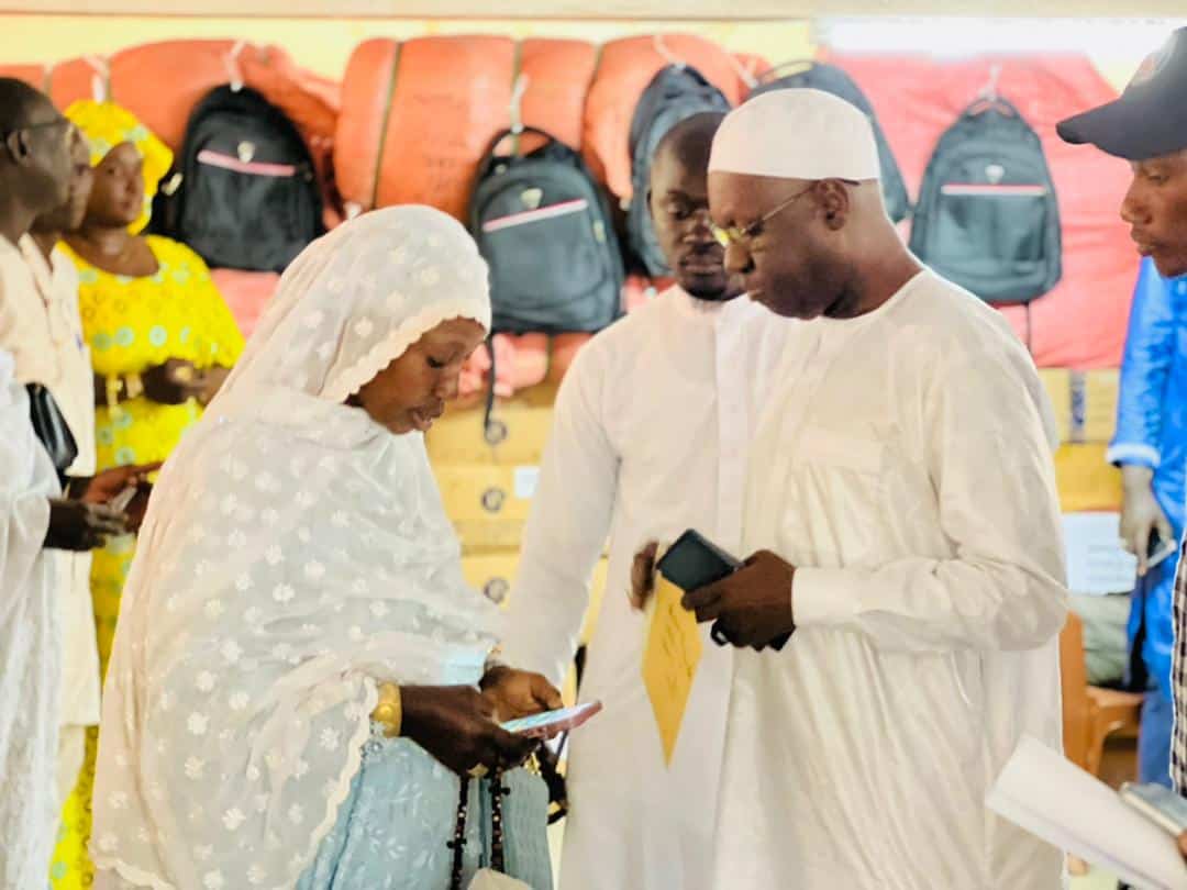 (Photos) Abdou Karim Sall effectue sa traditionnelle cérémonie de remise de fournitures scolaires aux écoles