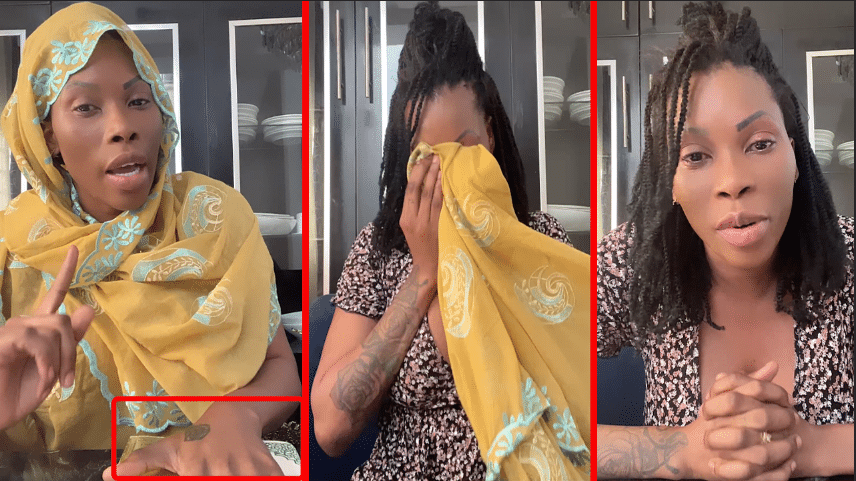 La main sur le coran, en larmes, Nabou Dash jure et donne les raison de son divorce avec Mr Mbergane (Vidéo)