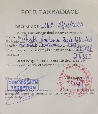Parrainage BBY : Khadim Dia du mouvement « Nieup » apporte un lot de 28.277 parrains (photos)