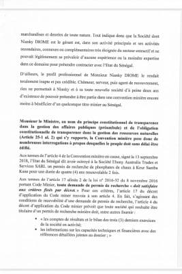 Direct assemblée: Guy Marius Sagna demande des explications sur l'attribution d'un permis de recherche de phosphate au frère d'Antoine Diome