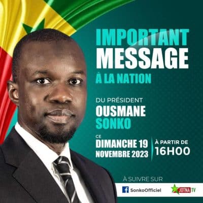 Urgent : Sonko attendu ce dimanche à 16h pour une adresse au peuple