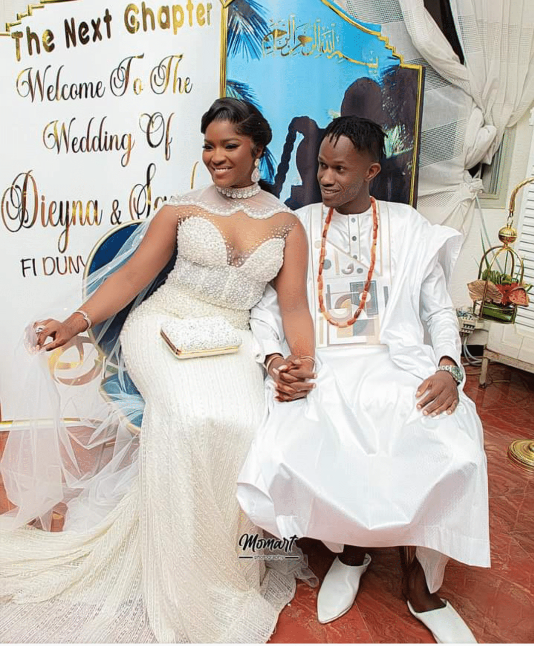 (Photos) Revivez en images les beaux clichés du mariage de Samba Peuzzi avec Dieyna, la fille de Mame Boye Diao