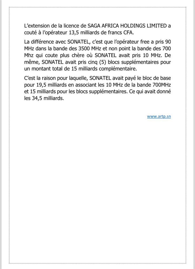 Telecommunication : Free entre dans l'ere de la 5G après la Sonatel en déboursant 13,5 milliards