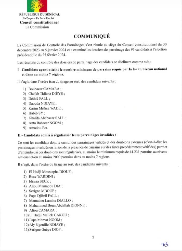 Sonko "éliminé" de la Présidentielle : Le Conseil Constitutionnel dévoile la raison