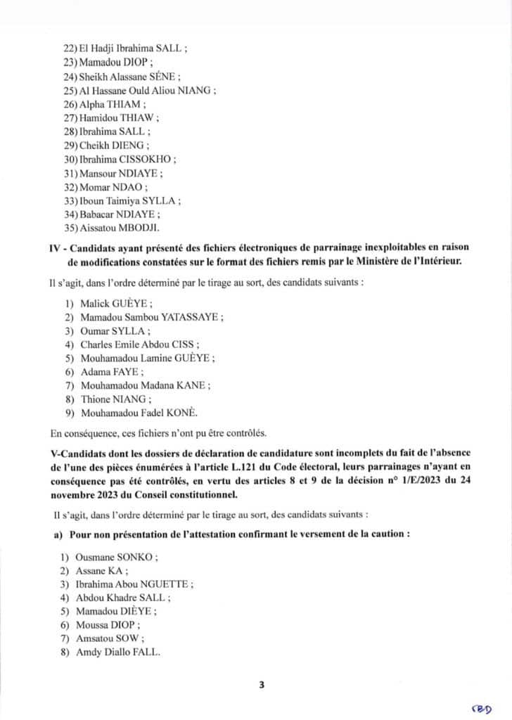 Sonko "éliminé" de la Présidentielle : Le Conseil Constitutionnel dévoile la raison